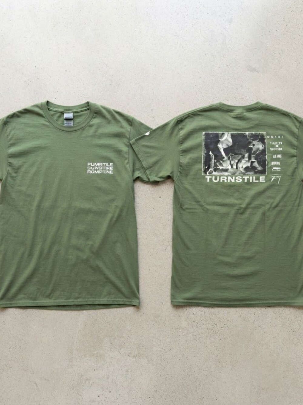 Turnstile Never Enough Tour 2026 Green T-Shirt S-4XL